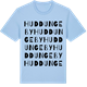 Blue Soul t-shirt med Huddungeby ordlek t-shirt
