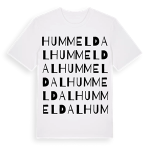 Hummeldal ordlek t-shirt – ekologisk bomull t-shirt från Pinshirt