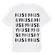 White t-shirt med Husby ordlek t-shirt