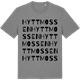 Mid Heather Gray t-shirt med Hyttmossen ordlek t-shirt