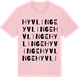 Pink Cotton t-shirt med Hyvlinge ordlek t-shirt