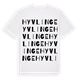 White t-shirt med Hyvlinge ordlek t-shirt