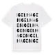White t-shirt med Igelhagen ordlek t-shirt