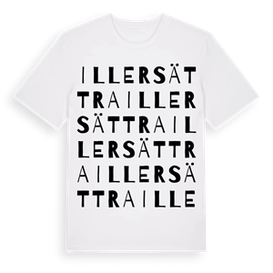 Illersättra ordlek t-shirt – ekologisk bomull t-shirt från Pinshirt