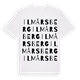 White t-shirt med Ilmårsberg ordlek t-shirt