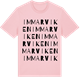 Pink Cotton t-shirt med Immarviken ordlek t-shirt