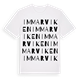 White t-shirt med Immarviken ordlek t-shirt