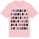 Pink Cotton t-shirt med Imundbo ordlek t-shirt