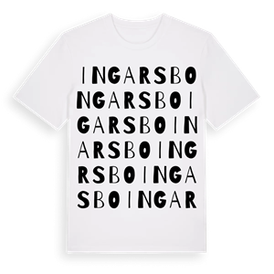 Ingarsbo ordlek t-shirt – ekologisk bomull t-shirt från Pinshirt