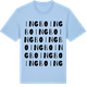 Blue Soul t-shirt med Ingbo ordlek t-shirt