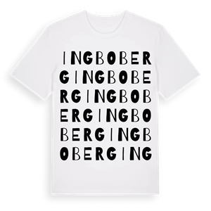 Ingboberg ordlek t-shirt – ekologisk bomull t-shirt från Pinshirt