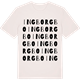 Vintage White t-shirt med Ingborgbo ordlek t-shirt