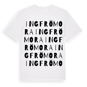 Ingfrömora ordlek t-shirt – ekologisk bomull t-shirt från Pinshirt