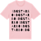Pink Cotton t-shirt med Ingstarbo ordlek t-shirt