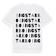 White t-shirt med Ingstarbo ordlek t-shirt