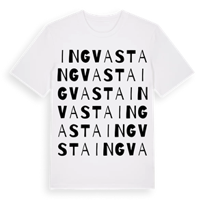 Ingvasta ordlek t-shirt – ekologisk bomull t-shirt från Pinshirt