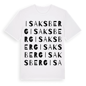 Isaksberg ordlek t-shirt – ekologisk bomull t-shirt från Pinshirt