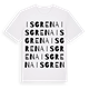White t-shirt med Isgrena ordlek t-shirt