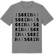 Mid Heather Gray t-shirt med Isgrena ordlek t-shirt