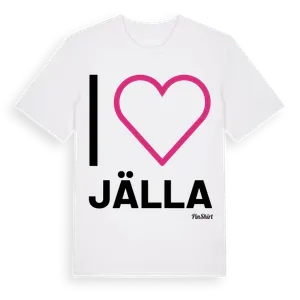 Jag älskar Jälla t-shirt stort tryck – ekologisk bomull t-shirt från Pinshirt