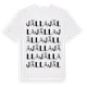 White t-shirt med Jälla ordlek t-shirt