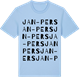 Blue Soul t-shirt med Jan-Pers ordlek t-shirt