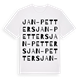 Jan-Petters ordlek t-shirt