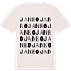 Vintage White t-shirt med Janbo ordlek t-shirt