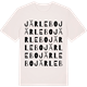 Vintage White t-shirt med Järlebo ordlek t-shirt