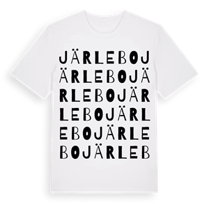 Järlebo ordlek t-shirt – ekologisk bomull t-shirt från Pinshirt