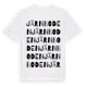 White t-shirt med Järnboden ordlek t-shirt