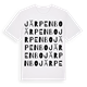 White t-shirt med Järpenbo ordlek t-shirt