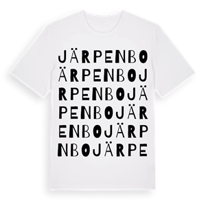 Järpenbo ordlek t-shirt – ekologisk bomull t-shirt från Pinshirt
