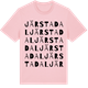 Pink Cotton t-shirt med Järstadal ordlek t-shirt