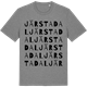Mid Heather Gray t-shirt med Järstadal ordlek t-shirt