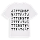 White t-shirt med Jättens tvättfat ordlek t-shirt