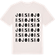 Vintage White t-shirt med Jobsbo ordlek t-shirt