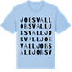 Blue Soul t-shirt med Jobsvall ordlek t-shirt