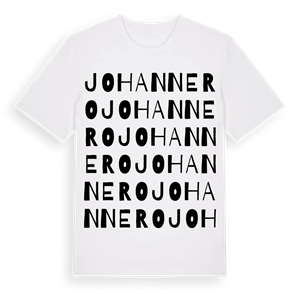 Johannero ordlek t-shirt – ekologisk bomull t-shirt från Pinshirt