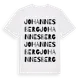 White t-shirt med Johannesberg ordlek t-shirt