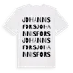 White t-shirt med Johannisfors ordlek t-shirt