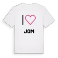 Jag älskar Jom t-shirt stort tryck