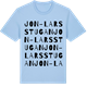 Blue Soul t-shirt med Jon-Larsstugan ordlek t-shirt
