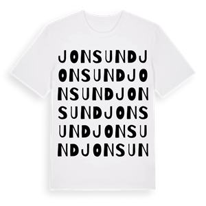 Jonsund ordlek t-shirt – ekologisk bomull t-shirt från Pinshirt