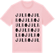Pink Cotton t-shirt med Julbo ordlek t-shirt