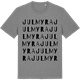 Mid Heather Gray t-shirt med Julmyra ordlek t-shirt