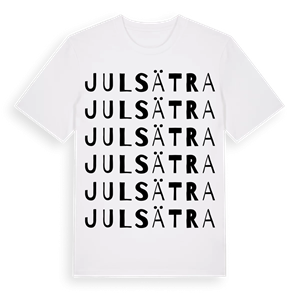 Julsätra ordlek t-shirt – ekologisk bomull t-shirt från Pinshirt