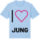 Blue Soul t-shirt med Jag älskar Jung t-shirt stort tryck