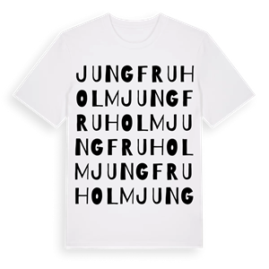 Jungfruholm ordlek t-shirt – ekologisk bomull t-shirt från Pinshirt