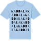 Blue Soul t-shirt med Kaddala ordlek t-shirt